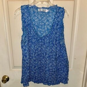 WEST INDIES Women’s Sleeveless Print Top. Sz L.